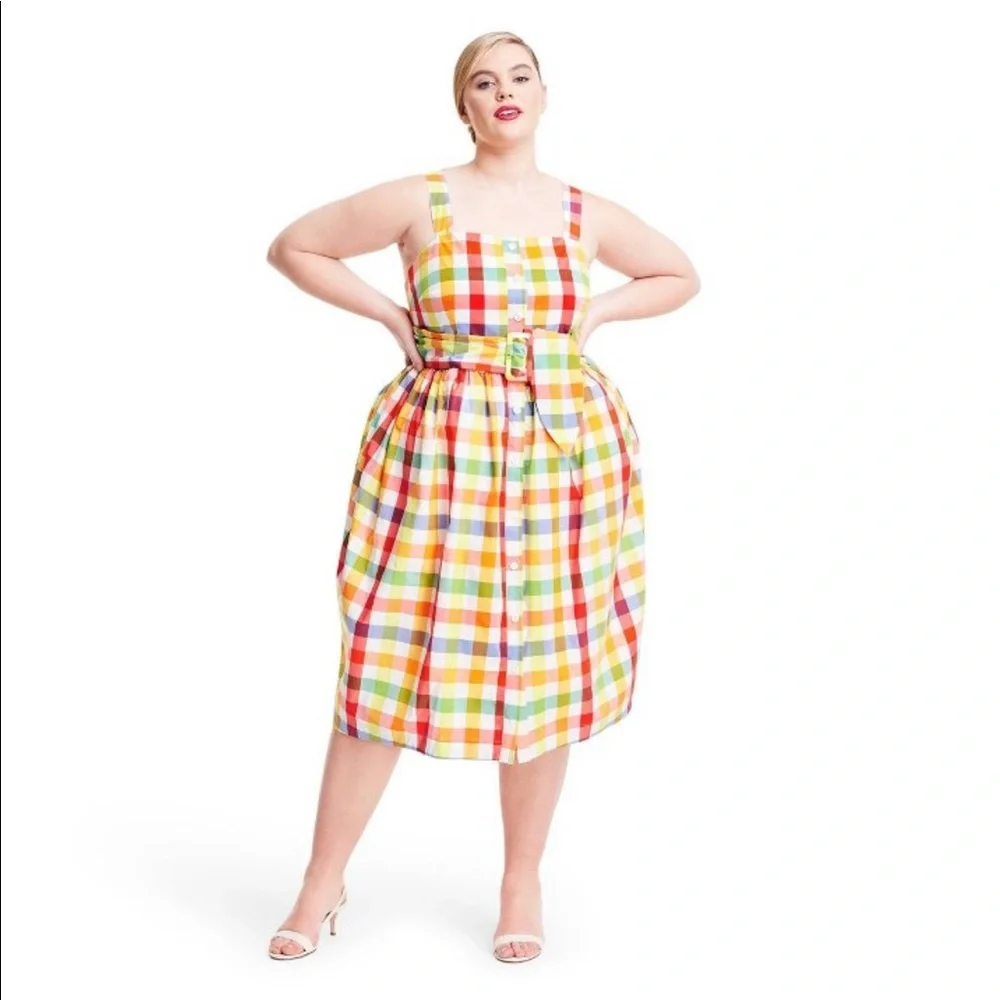 NWT Christopher John Rogers x Target Plaid Dress. Size 2 - Picture 4 of 13